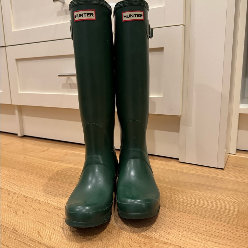 Hunter Green Rain Boots